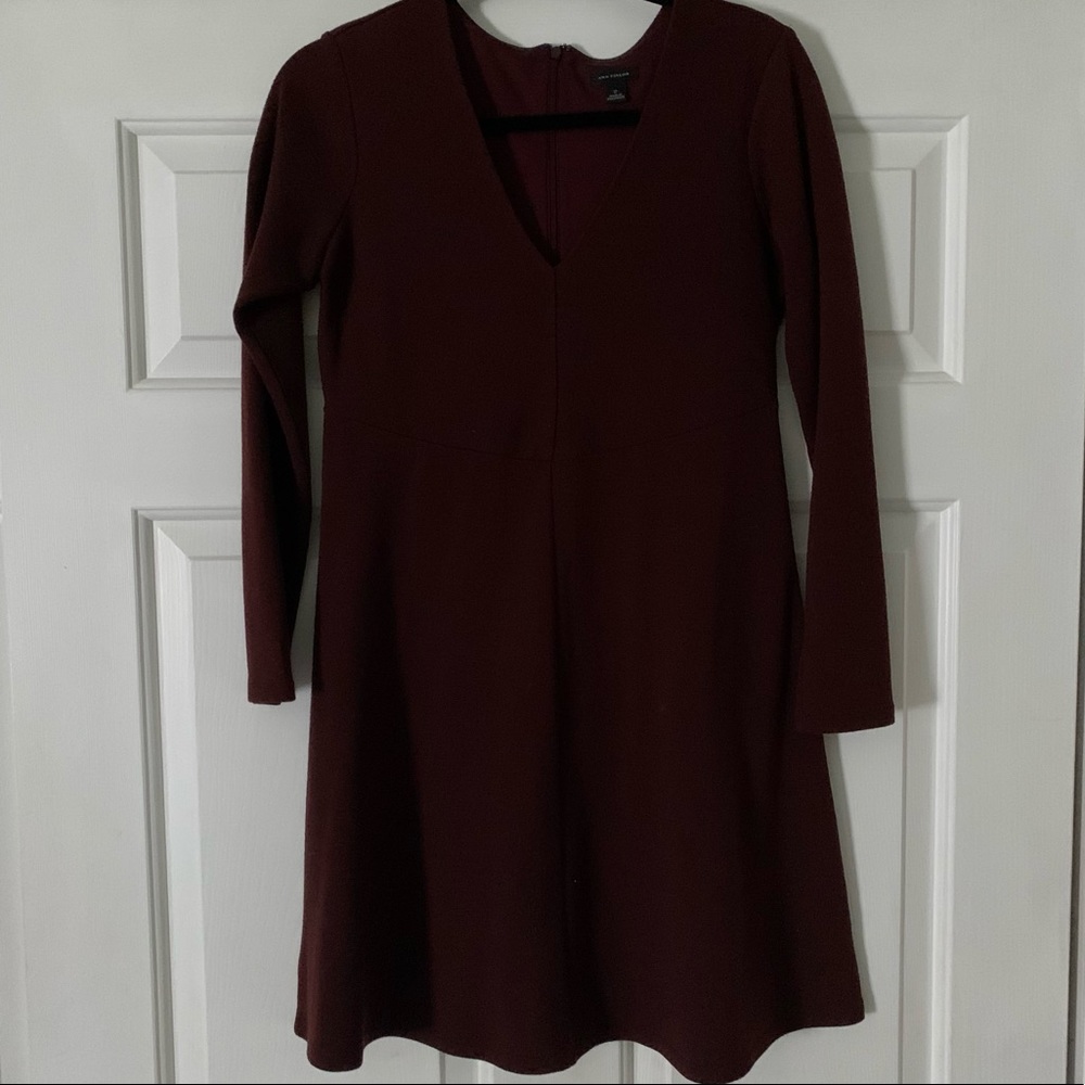 Ann Taylor long sleeve swing dress
